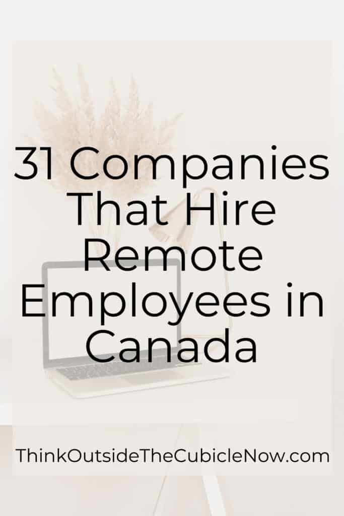 Remote Canada 31 Companies That Hire Remote Employees in Canada – Think Outside the ...