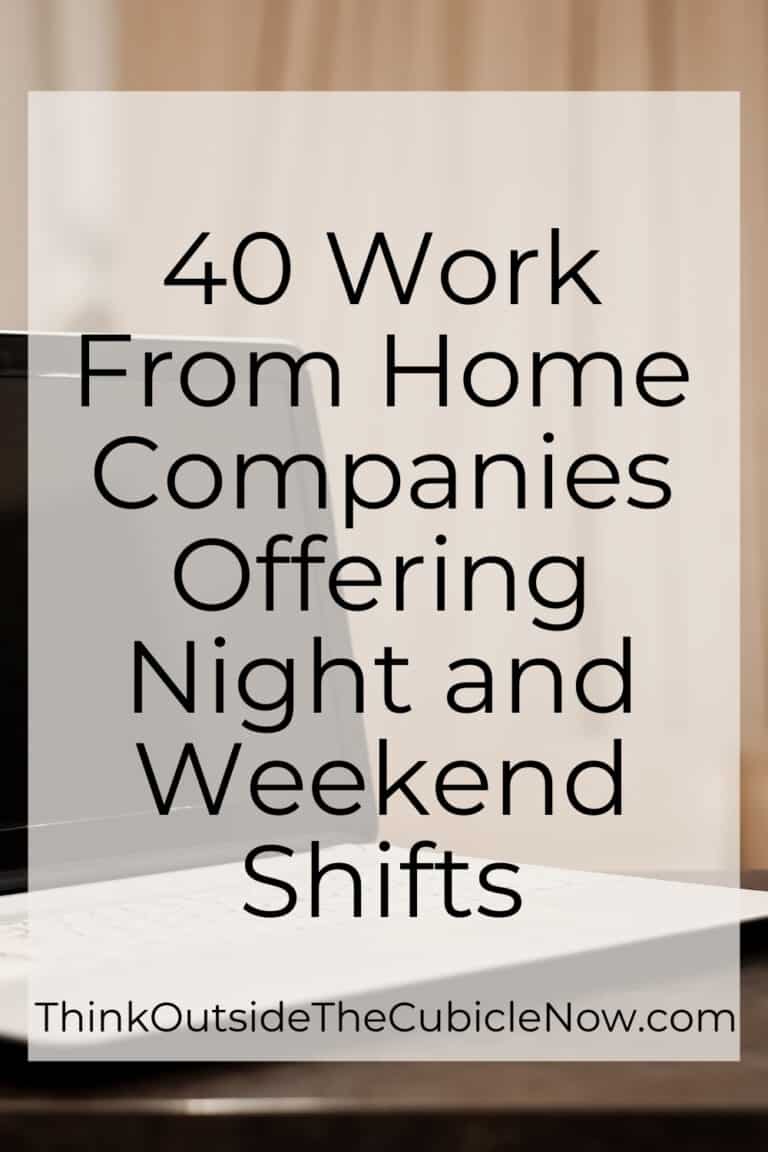 40 Work From Home Companies Offering Night and Weekend Shifts | Think ...