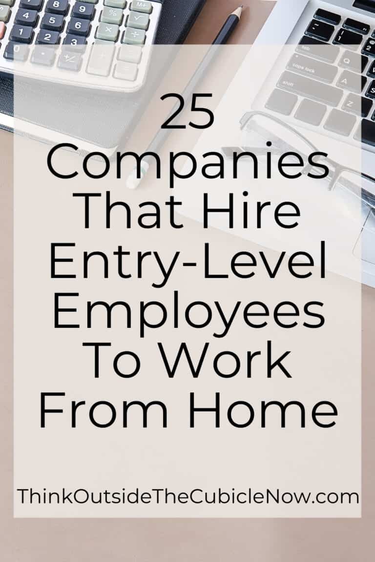 Work at home | Think Outside the Cubicle Now